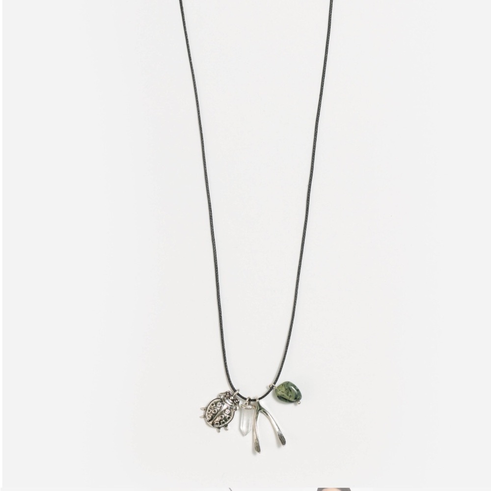 Johnny Was Ladybug Charm Necklace - Picture 2 of 4